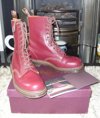 Stivali martens 1490 rosso - martens,
