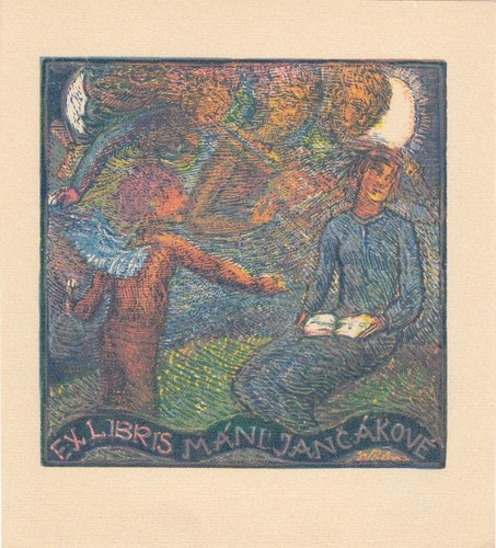 Exlibris libris holzschnitt - exlibris,