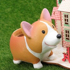  Soprammobile Cane Vaso Per Fioriera Cani Pentola Di Fiore in Resina