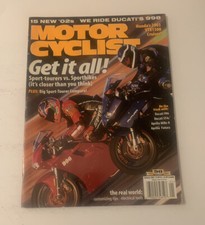Vintage Motor Cyclist Magazine January 2002 Honda Ducati Aprillia Bike 98 Pages