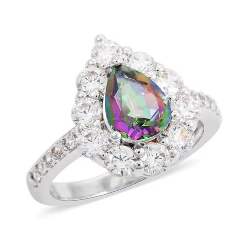 Anello quarzo verde naturale - quarzo,