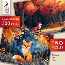 2 x PUZZLE 300pz ~ Autumn Fox