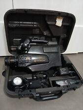 Videocamera VHS vintage Hitachi VM-330E Borsa Custodia Caricabatterie