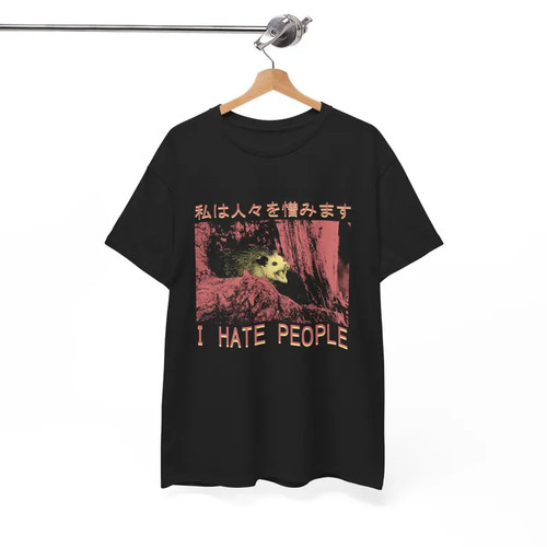 Maglietta hate people - i,