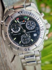 Orologio Sector 255 Chrono Alarm ETA Swiss Made 38mm Uomo Vintage diver 100m