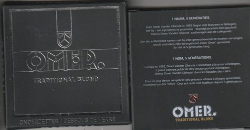 Glass beer mat - glass,