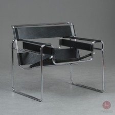Knoll Wassily Chair pelle nera