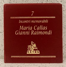 INCONTRI MEMORABILI 7 Maria CALLAS (CD, Fonit CETRA) Gianni RAIMONDI 1956