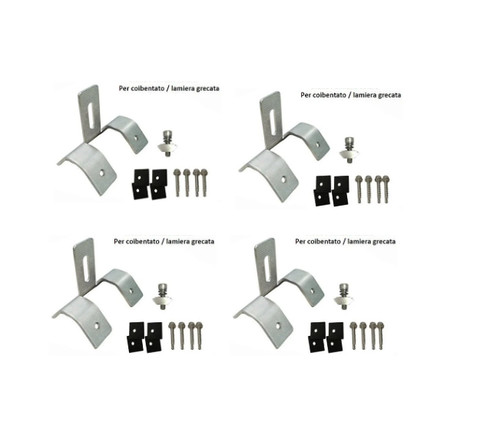 Kit staffe acciaio - kit,