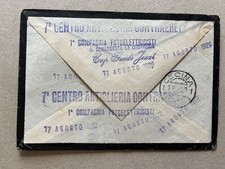 O.) Franchigia posta militare Torino 1929 per Cecina Livorno contraerea vuota 