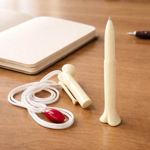Novelty bone pen with - novelty,