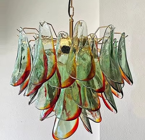 Lampadario antico vetro di - lampadario,