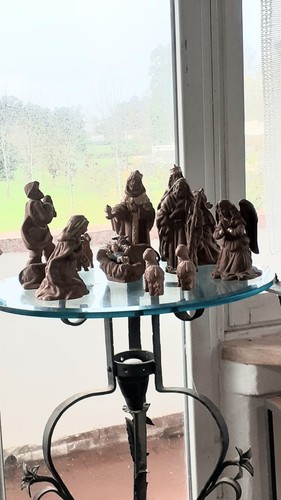Presepe terracotta oro cm - presepe,