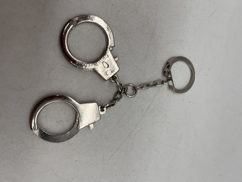 Mini handcuffs metal keyring - handcuffs,
