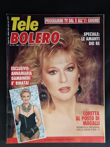 Rivista tele bolero 1988 22 - bolero,