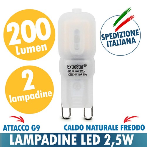 Lampadina led 5w 200 - g9, 2,5w