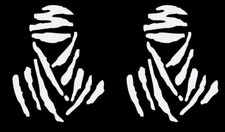 2pz ADESIVI DAKAR BIANCO