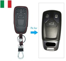 1 Portachiavi Guscio Chiave Per AUDI A1 A2 A3 A4 A5 A6 Q5 Q7 TT in Similpelle