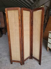 Paravento , Separè primi '900 in legno e paglia di Vienna