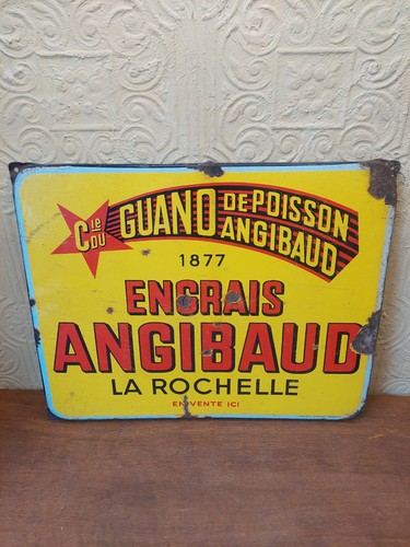 Antique french enamel la - french, "la