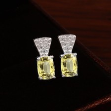 7x5 MM Giallo Zaffiro Cuscino