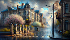 Quadro arte digitale stile