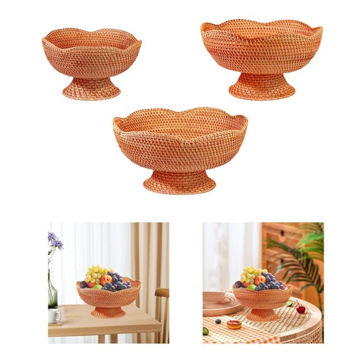 Piatto frutta rattan - piatto,