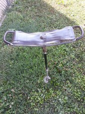 x2 Bastone-Seggiolino Shooting-Stick in pelle per la Caccia / Pesca Sedia