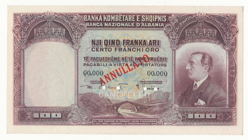 Albania 100 franchi oro - franchi,