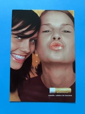 LABELLO GOLD E SHINE LABELLO LABBRA DA BACIARE CARTOLINA PUBBLICITARIA A COLORI