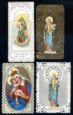 santini merlettati-holy cards lace-canivets-spitzebildichen LOTTO N.773