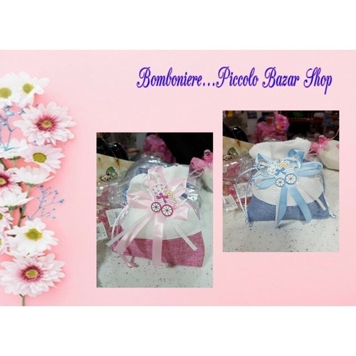 Sacchetti rosa bomboniere - sacchetti,