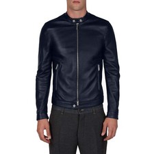 Mens blue genuine leather - mens,
