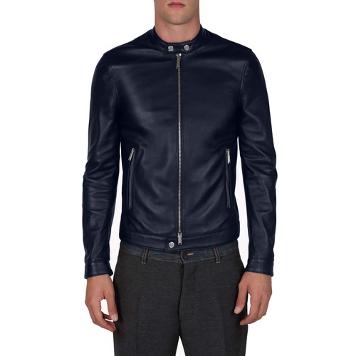 Giacca biker vera - giacca, pelle