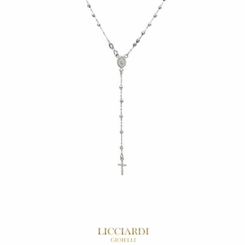 Collana unisex rosario oro