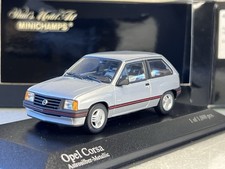 Raro Minichamps 1:43 Opel Corsa Swing 1984 argento metallizzato in scatola
