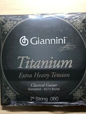 Giannini Serie Titanium Chitarra Classica 7° Corda .060 Tensione Extra Pesante