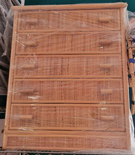 CASSETTIERA IN BAMBU' E PAGLIA DI VIENNA ARTIGIANALE MADE IN ITALY - MOBILE COMò