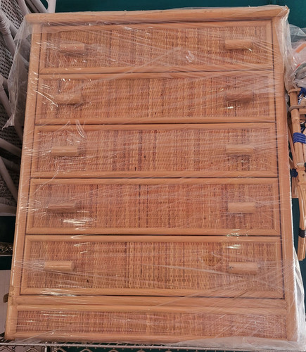 Cassettiera bambu e paglia - in, bambu'