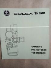Bolex  camera ,lens,S221 projector original 16 mm brochure 