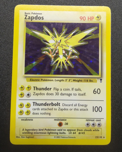 Zapdos holo 110 legendary - 19/110,