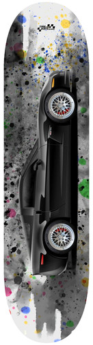 Car art corvette skateboard - car,