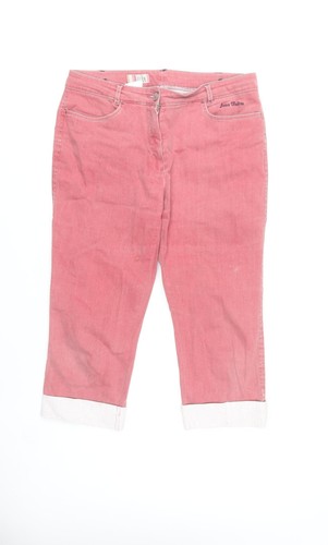Jeans donna dixie rosa cropped - jeans,