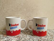 TAZZA MUG KINDER FERRERO LATTE, 2 PEZZI, DA COLAZIONE, COME NUOVE, VEDI DESCRIZ.
