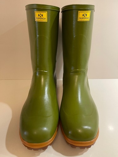 Stivali superga gomma verde - stivali,