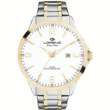 LORENZ 030151DD OROLOGIO QUARZO UOMO BICOLORE 42mm LIST. 139€ SOTTOCOSTO