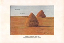 Fienile - Julius Bretz - 1927 - Stampa artistica storica ~17x25cm