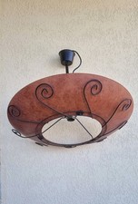 Stupendo Lampadario In Alluminio E Ferro Lavorato 