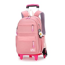 Rolling Backpack,Backpack with Wheels,Kids Roller Backpack for Girls Boys Tra...