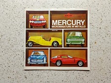 Mercury catalogo anni 60 automodelli scala 1/43 vintage perfetto 